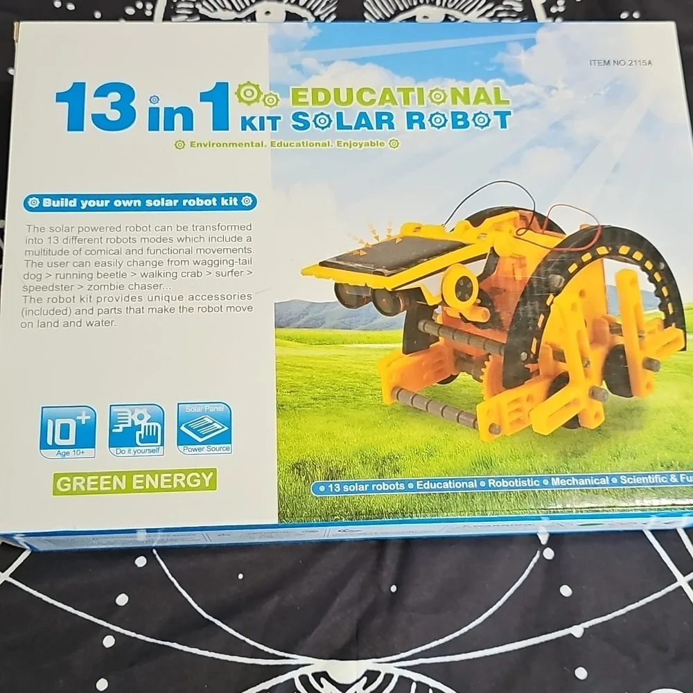 13-in-1 Educational Solar Robot Kit - Yellow